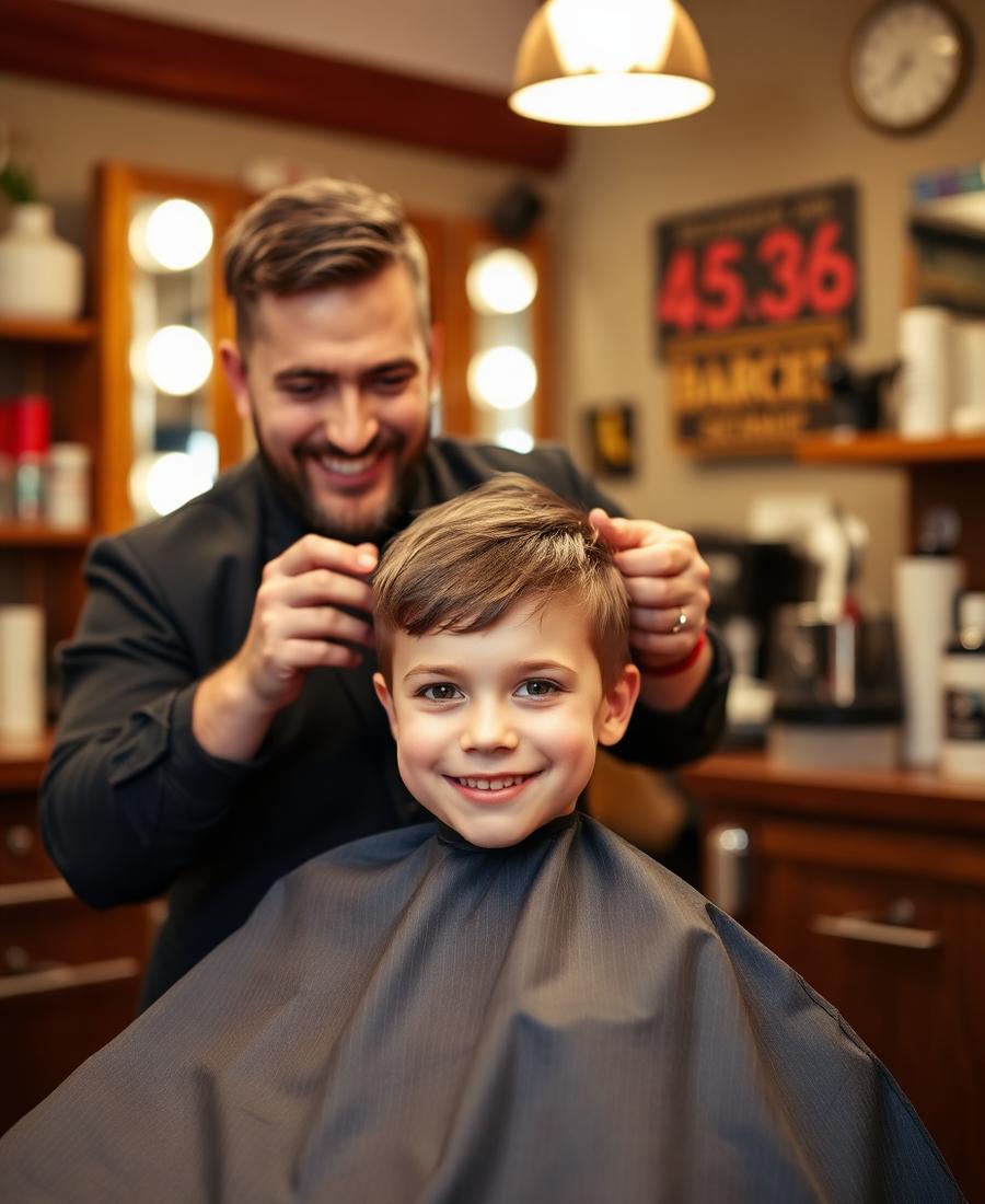 Kids haircut in a friendly Belfast barbershop